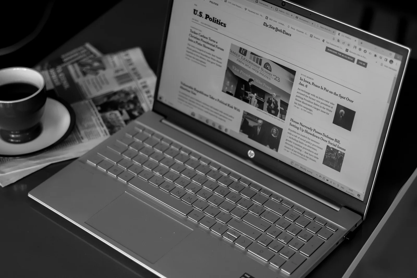 Media intelligence team analyzing brand coverage